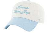 47 MLB Womens Toronto Blue Jays Gelato Two Tone Clean Up Adjustable Hat - Off White/Light Blue
