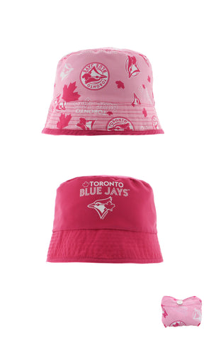 MLB Toronto Blue Jays Toddler Reversible Bucket Hat - Pink