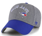 '47 MVP MLB Toronto Blue Jays Granite Script Two Tone Adjustable Snapback Hat - Grey/Blue
