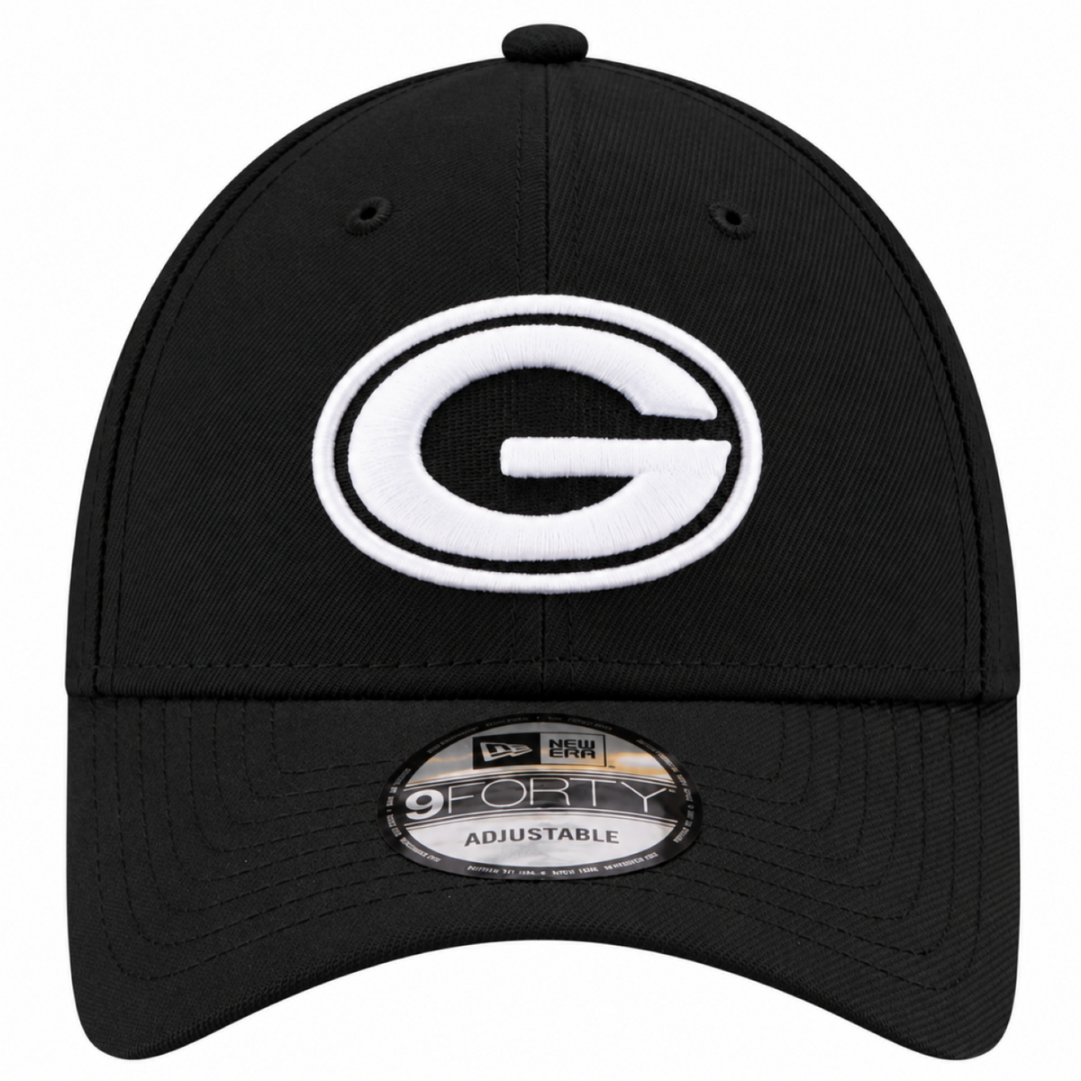 New Era 9FORTY NFL Core Team Adjustable Snapback Hat - Black/White