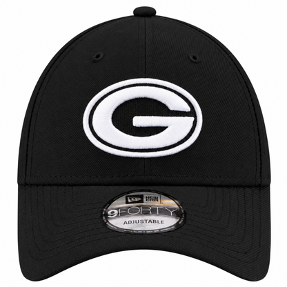 New Era 9FORTY NFL Core Team Adjustable Snapback Hat - Black/White