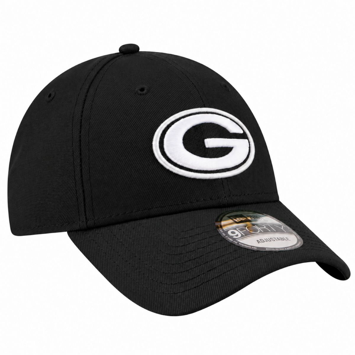 New Era 9FORTY NFL Core Team Adjustable Snapback Hat - Black/White