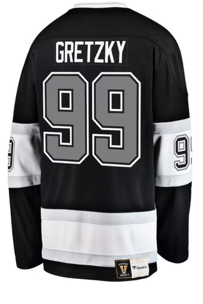 Wayne Gretzky Los Angeles Kings Fanatics Premier Breakaway Retired Player Jersey - Black