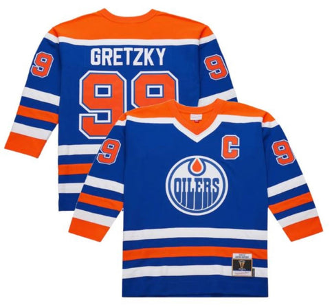 Mitchell & Ness NHL Edmonton Oilers Wayne Gretzky Vintage 1986-87 Power Play Jersey - Blue/Orange