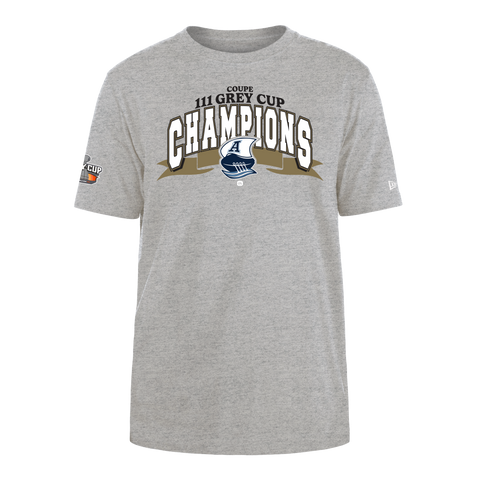 New Era Toronto Argonauts CFL 2024 Grey Cup Championship T Shirt- Grey
