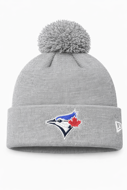 New Era MLB Toronto Blue Jays Cuffed Knit Beanie - Grey – The