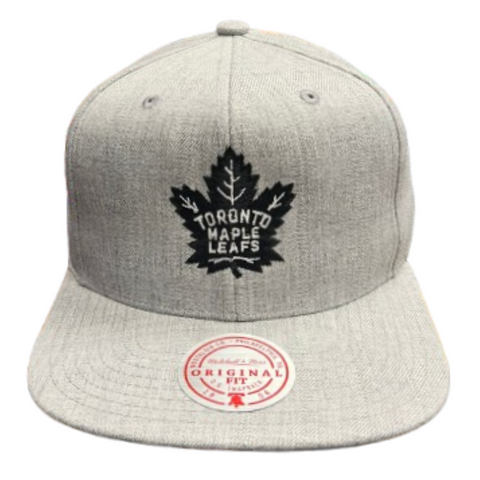 Mitchell & Ness NHL Toronto Maple Leafs Original Fit Adjustable Snapback Hat - Grey