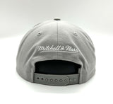 Mitchell & Ness NHL Edmonton Oilers Evergreen Logo Sidepatch Adjustable Snapback Hat – Grey