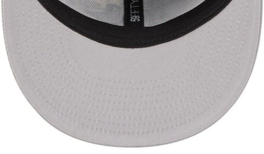 New Era 59FIFTY MLB Toronto Blue Jays Bird Head Logo 50th Anniversary Side Patch Custom Collection Fitted Hat - Black