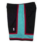 Vancouver Grizzlies Mitchell & Ness 2001-02 Hardwood Classics Swingman Shorts - Black and Teal