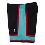 Vancouver Grizzlies Mitchell & Ness 2001-02 Hardwood Classics Swingman Shorts - Black and Teal