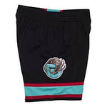 Vancouver Grizzlies Mitchell & Ness 2001-02 Hardwood Classics Swingman Shorts - Black and Teal