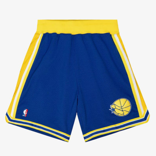 Mitchell and Ness NBA Golden State Warriors AUTHENTIC 1995/96 Shorts - Blue/Yellow