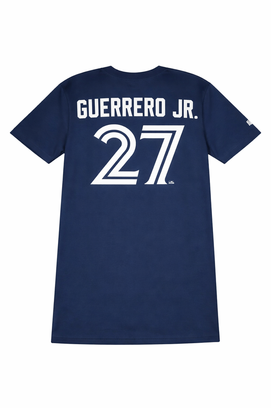 New Era MLB Toronto Blue Jays Name & Number T-Shirt Vladimir Guerrero Jr. #27 - Navy Blue