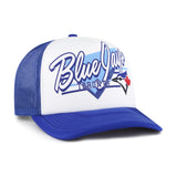 Toronto Blue Jays MLB '47 Foam Hang Out Trucker Adjustable Hat - Royal Blue and White