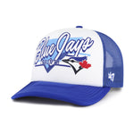 Toronto Blue Jays MLB '47 Foam Hang Out Trucker Adjustable Hat - Royal Blue and White