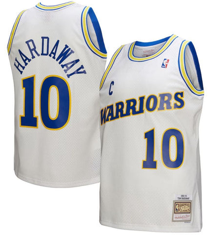 Mitchell & Ness NBA Golden State Warriors Tim Hardaway #10 1990-91 HWC Swingman Jersey - White