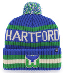 '47 NHL Hartford Whalers Bering Cuff Knit Beanie - Blue/Green