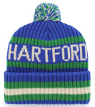 '47 NHL Hartford Whalers Bering Cuff Knit Beanie - Blue/Green