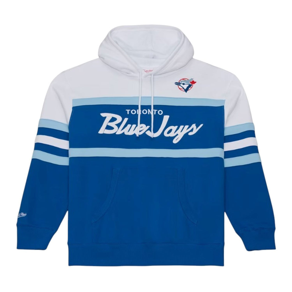 Mitchell & Ness MLB Toronto Blue Jays Team Head Coach Pullover Hoodie - Blue