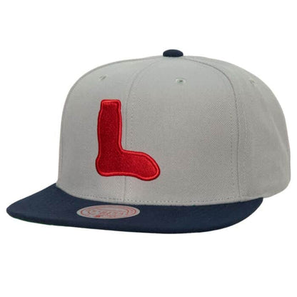 Boston Red Sox MLB Mitchell & Ness Away Snapback Coop - Grey