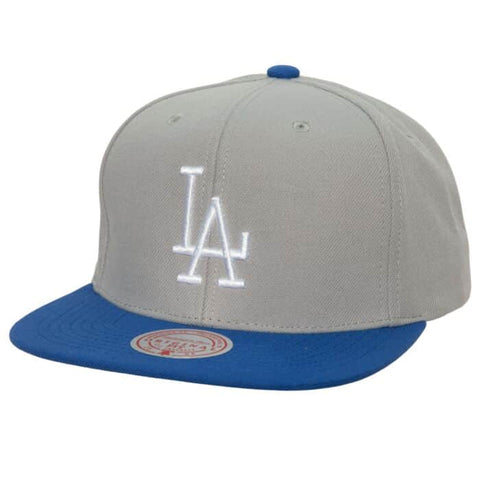 Los Angeles Dodgers MLB Mitchell & Ness Away Snapback Coop - Grey/Blue
