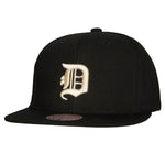 Detroit Tigers MLB Mitchell & Ness Team Classic Snapback Coop - Black