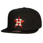 Houston Astros MLB Mitchell & Ness Team Classic Snapback Coop - Black