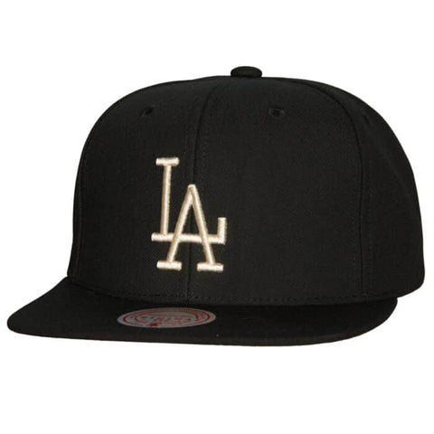 Los Angeles Dodgers MLB Mitchell & Ness Team Classic Snapback Coop - Black