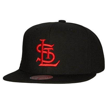 St. Louis Cardinals MLB Mitchell & Ness Team Classic Snapback Coop - Black