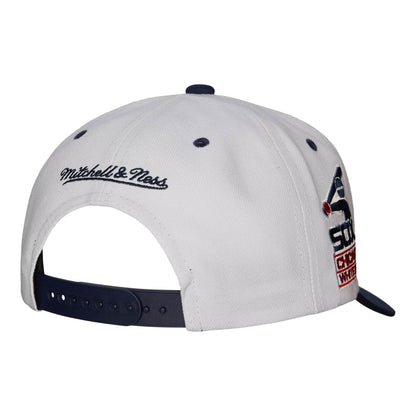 Chicago White Sox MLB Mitchell & Ness Evergreen Pro Snapback Coop - White