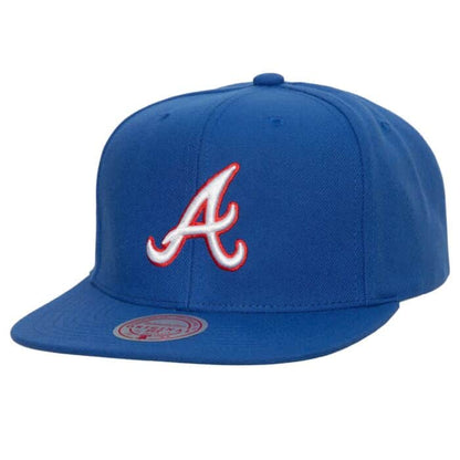 Atlanta Braves MLB Mitchell & Ness Evergreen Snapback Coop - Blue