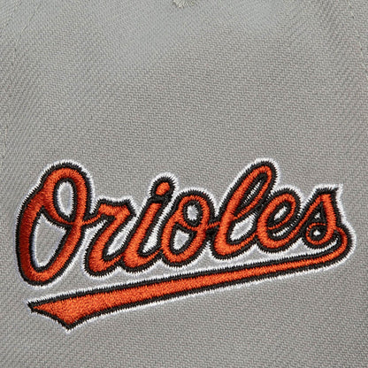 Baltimore Orioles MLB Mitchell & Ness Evergreen Snapback Coop - Grey