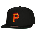 Pittsburgh Pirates MLB Mitchell & Ness Evergreen Snapback Coop - Black