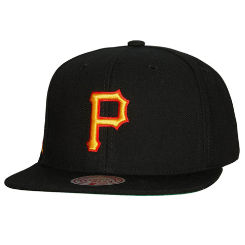Pittsburgh Pirates MLB Mitchell & Ness Evergreen Snapback Coop - Black