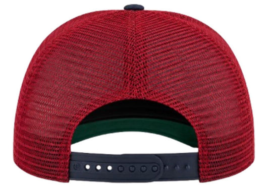 '47 NHL Montreal Canadiens Retro Stripe Hitch Mesh Trucker Adjustable Hat - Red/Navy