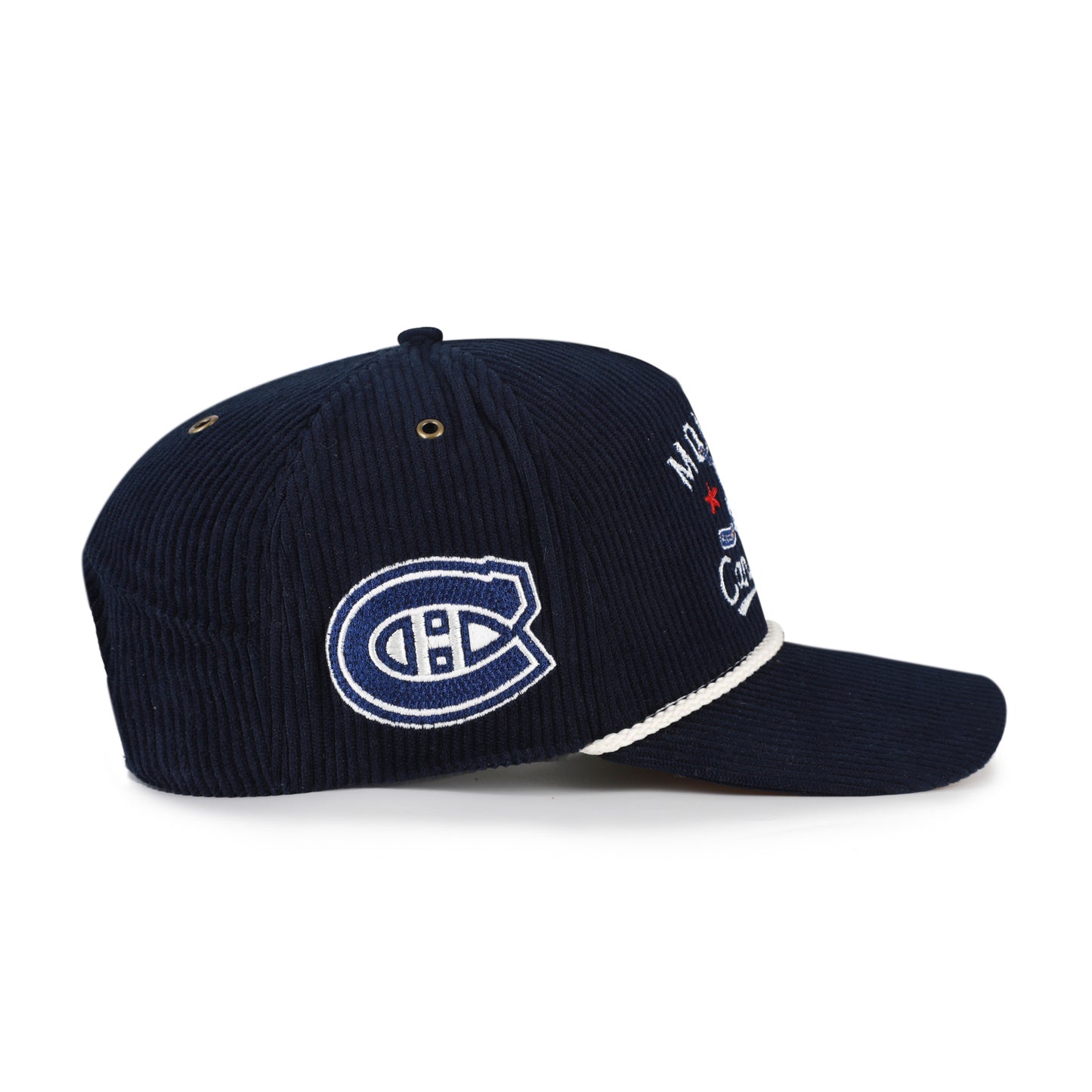 '47 Hitch NHL Montreal HPD Corduroy Adjustable Snapback Hat - Navy