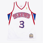Mitchell & Ness Men's NBA Allen Iverson Philadelphia 76ers 1996/97 AUTHENTIC Jersey - White
