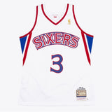 Mitchell & Ness Men's NBA Allen Iverson Philadelphia 76ers 1996/97 AUTHENTIC Jersey - White