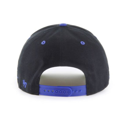 '47 NHL Toronto Maple Leafs Diamond Cut Hitch Snapback Hat - Black/Blue