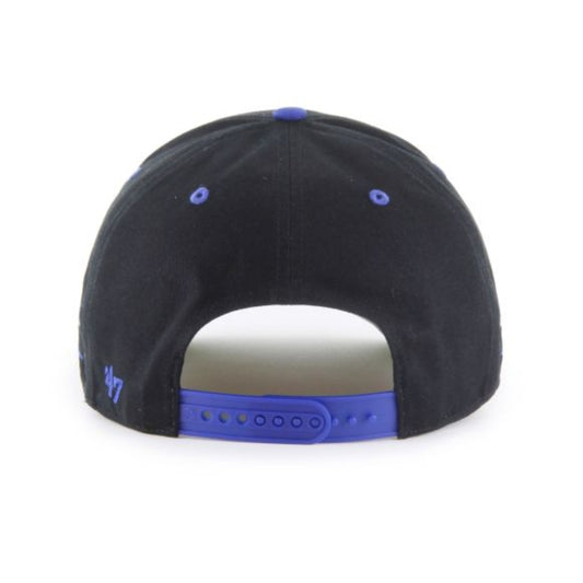 '47 NHL Toronto Maple Leafs Diamond Cut Hitch Snapback Hat - Black/Blue