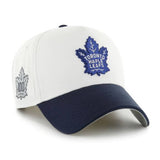 ’47 Brand Toronto Maple Leafs White Out Sure Shot MVP DT Adjustable Hat