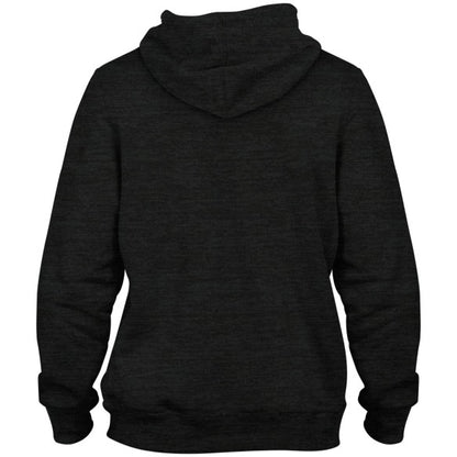 Toronto Blue Jays MLB Poly Express Twill Logo Hoodie - Black Melange - Back in Black