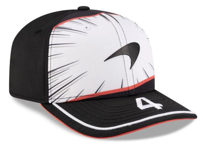 New Era 9SEVENTY Formula 1 McLaren Lando Norris #4 Japan GP Stretch Snap Cap - Black