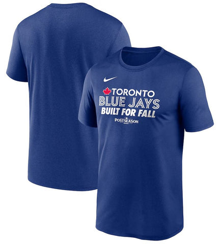 NIKE MLB Toronto Blue Jays 2025 Postseason Built for Fall Dri-FIT T-Shirt - Royal Blue
