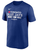 NIKE MLB Toronto Blue Jays 2025 Postseason Built for Fall Dri-FIT T-Shirt - Royal Blue