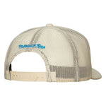 Men's MLB Mitchell & Ness Toronto Blue Jays Evergreen Cooperstown Trucker Snapback Hat – Off White