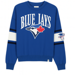 47 MLB Toronto Blue Jays Steadfast Sleeve Paneled Crew - Blue