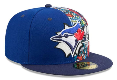 New Era 59FIFTY MLB Toronto Blue Jays 2025 Diamond Hero Edition Two Tone Fitted Hat - Blue