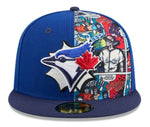New Era 59FIFTY MLB Toronto Blue Jays 2025 Diamond Hero Edition Two Tone Fitted Hat - Blue